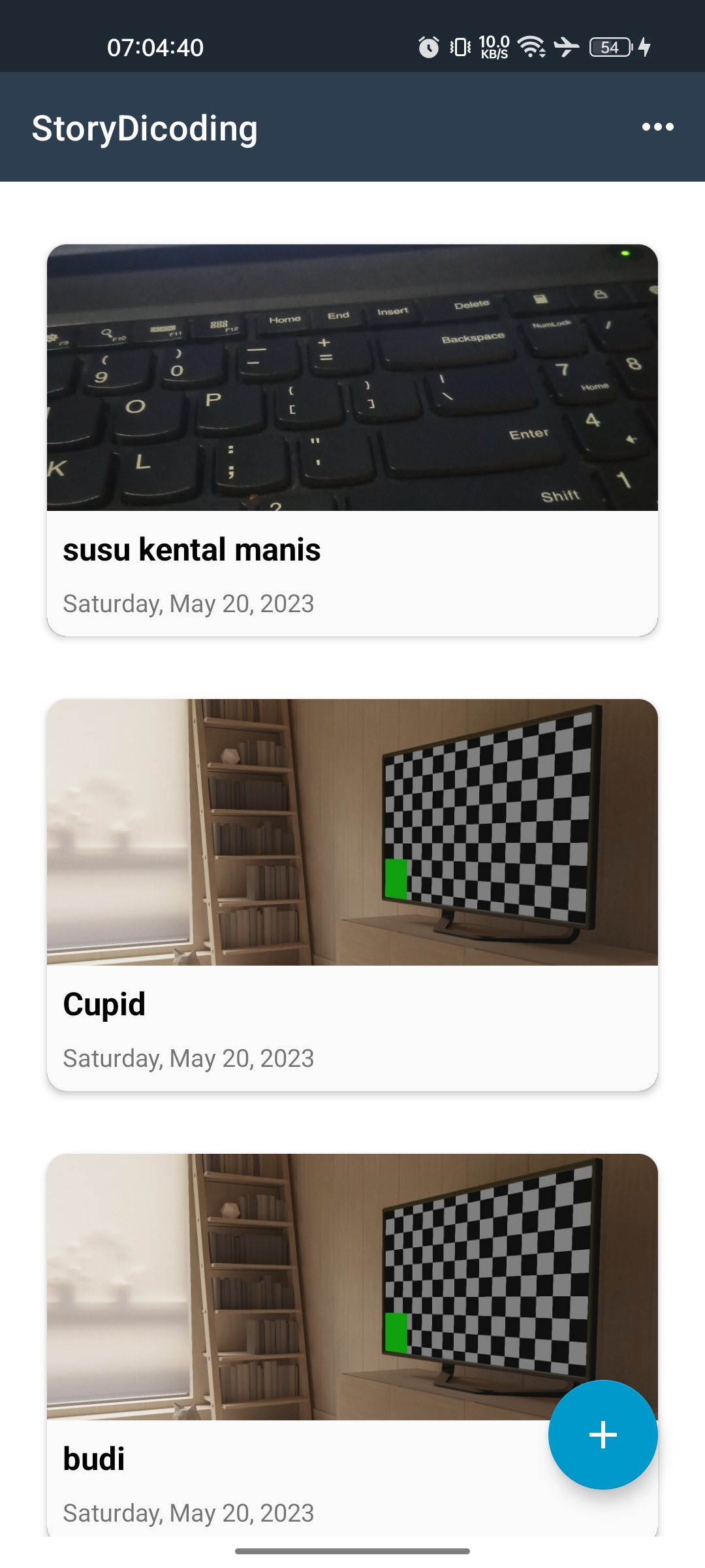 StoryDicoding Home Screen