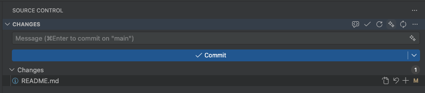 Source Control panel