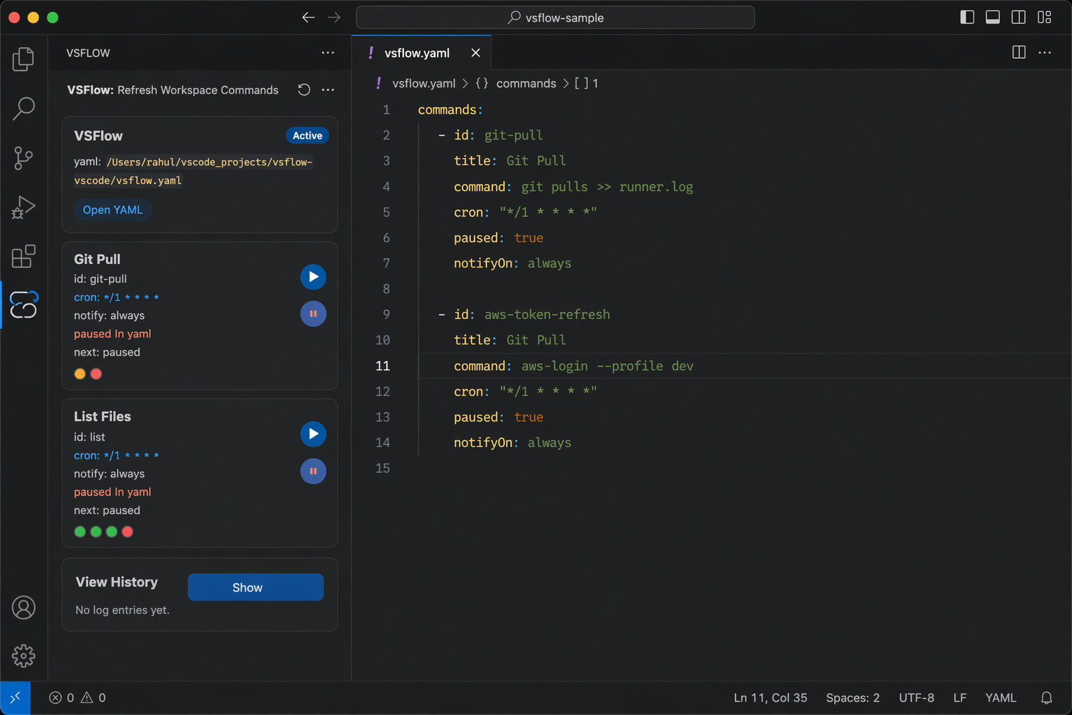 VSFlow full editor screenshot