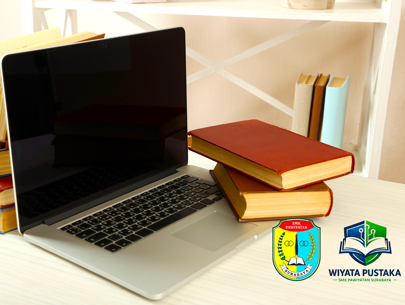 Poster Perpustakaan Wiyata Pustaka SMK Pawiyatan Surabaya