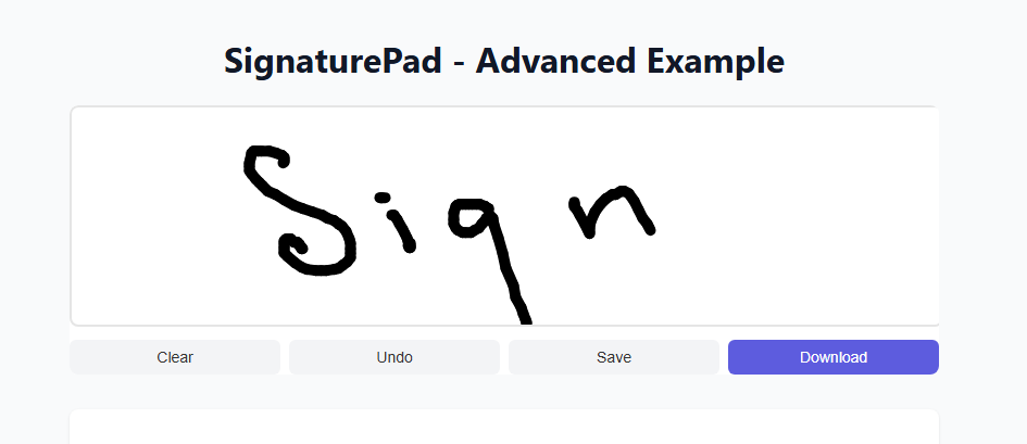SignaturePad Preview