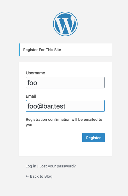 User Registration
