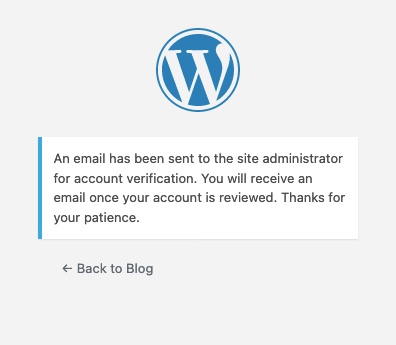 Registration Message