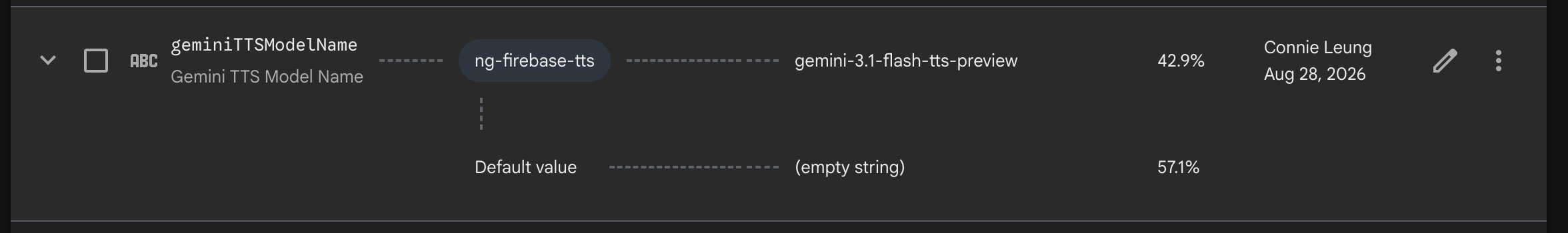 Gemini TTS 模型名稱參數