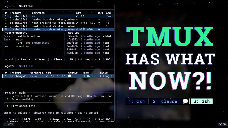 Tmux Didn't Need a Replacement, It Needed Workmux
