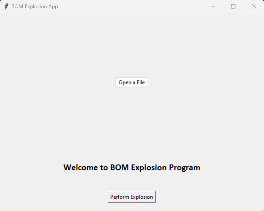 GitHub - rainirnai/SAP_Bill_of_Materials_Explosion: This is a tkinter ...