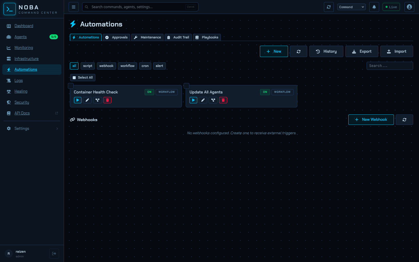 NOBA Self-Healing — automated infrastructure recovery