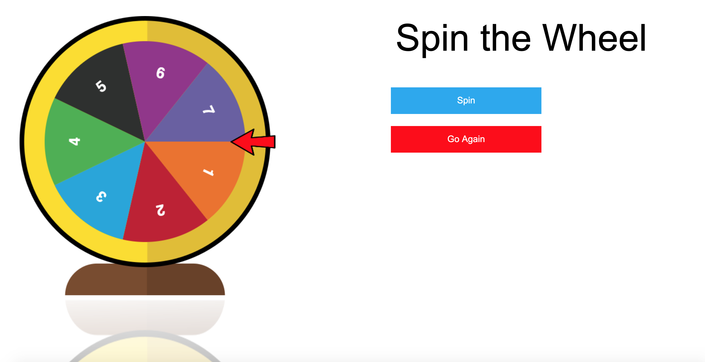 Main Spin Wheel