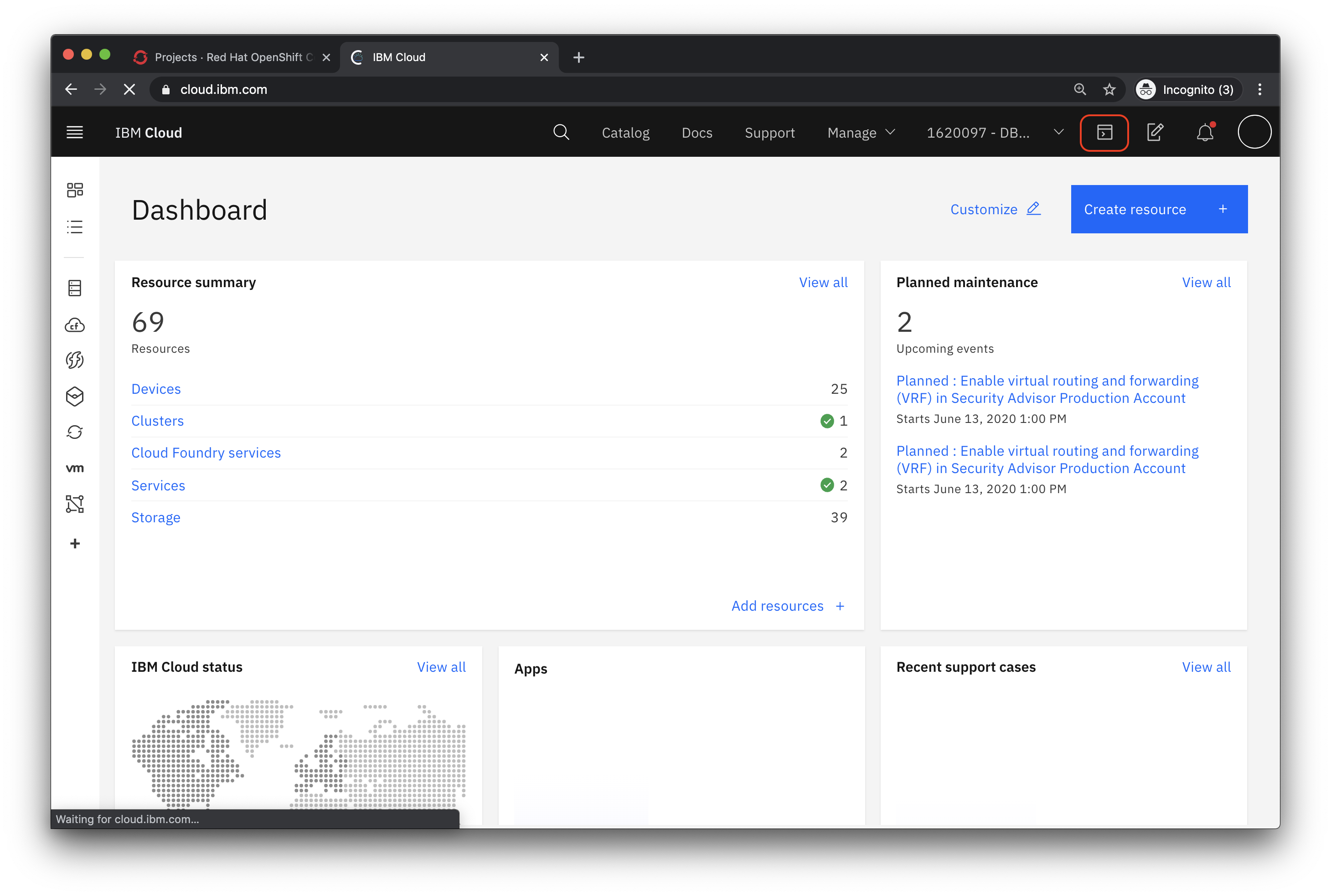 IBM Cloud Shell