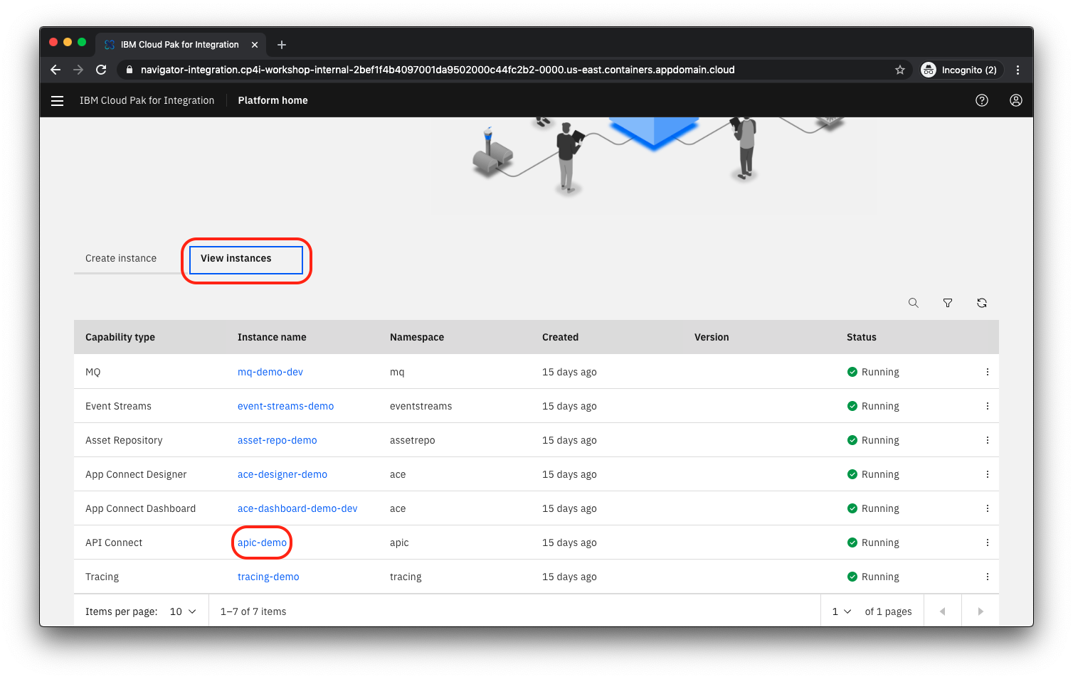 Navigate to API Connect