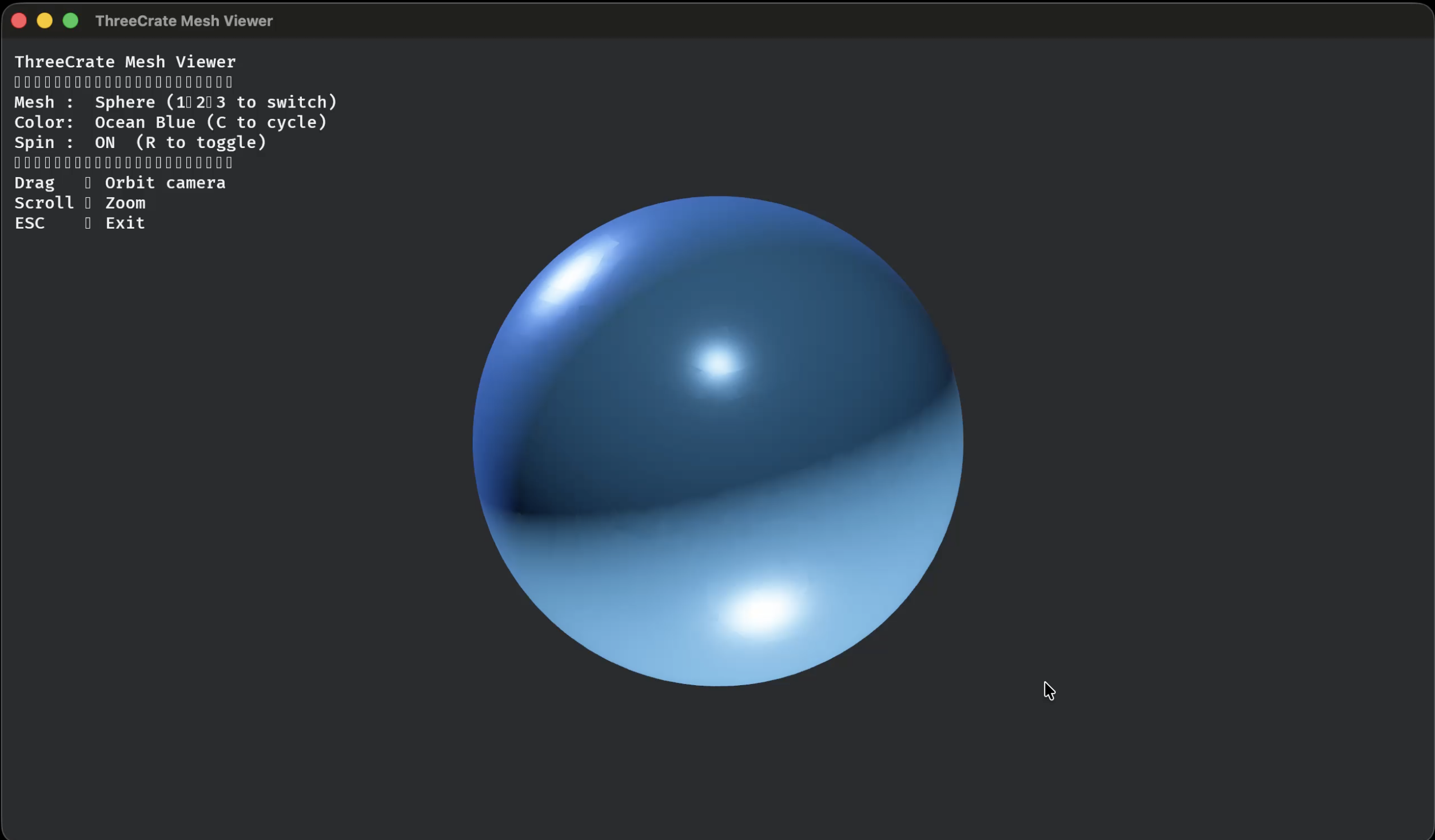 ThreeCrate Mesh Viewer