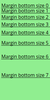 margin bottom