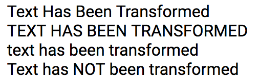 text transform