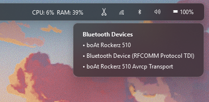 Connection Status Widget