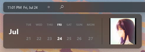 Calendar Widget