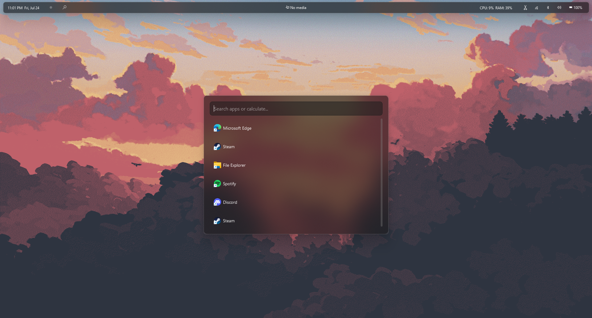 App Launcher Widget