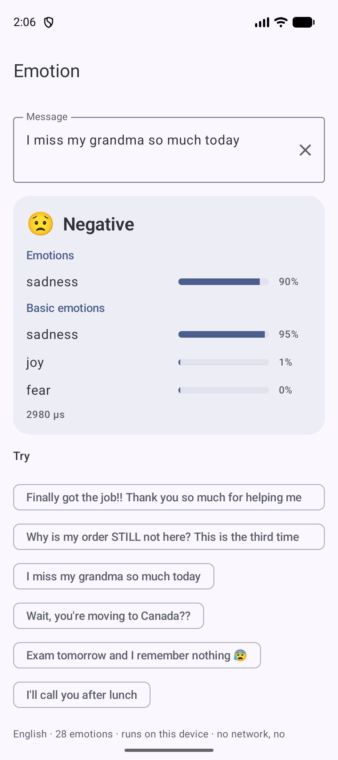 sadness