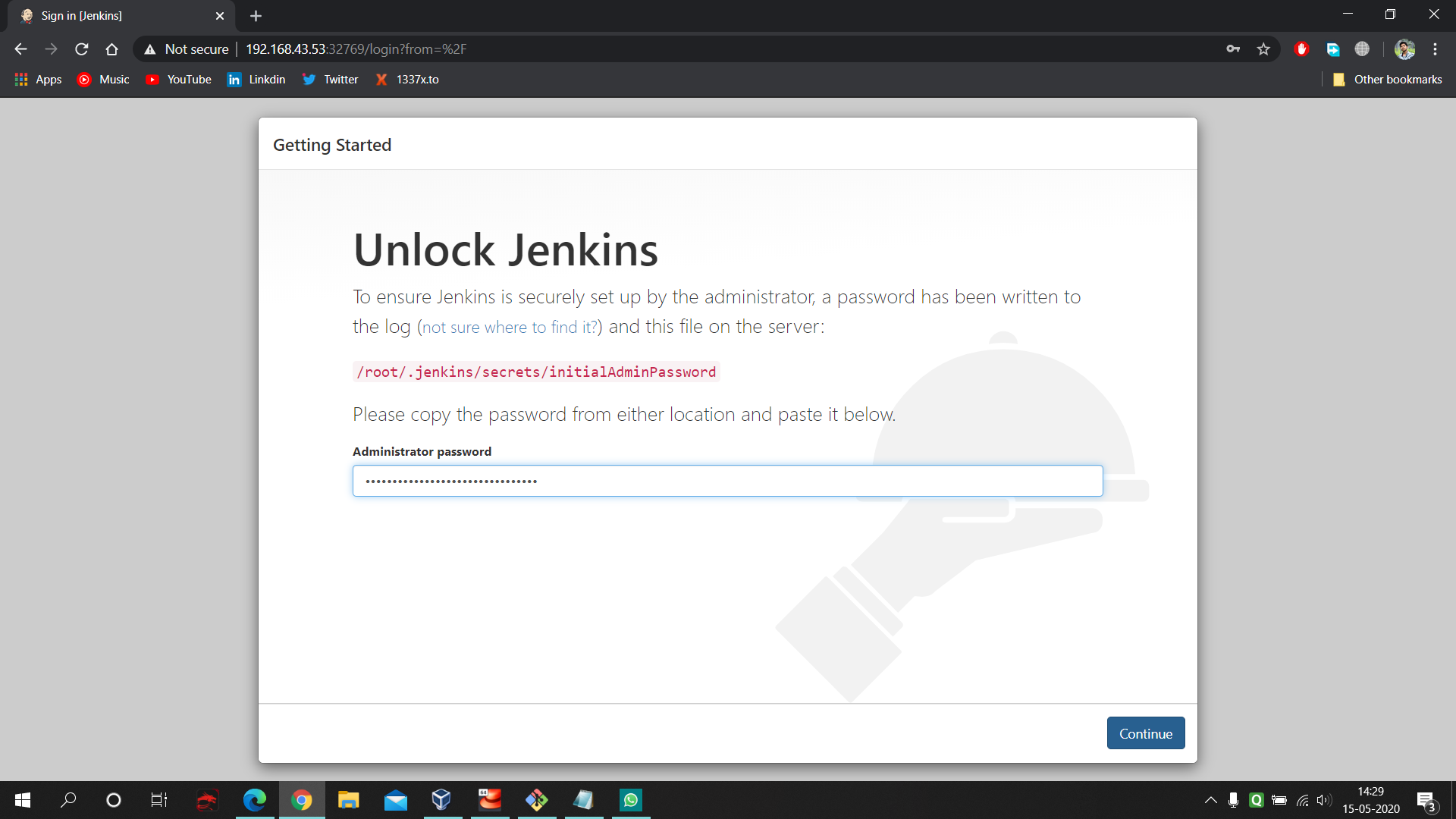 Jenkins_unlock