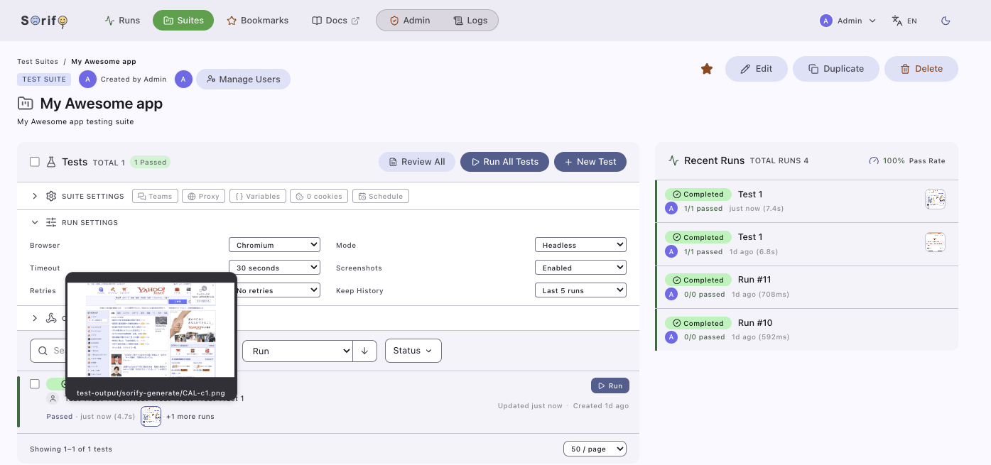 Sorify screenshot