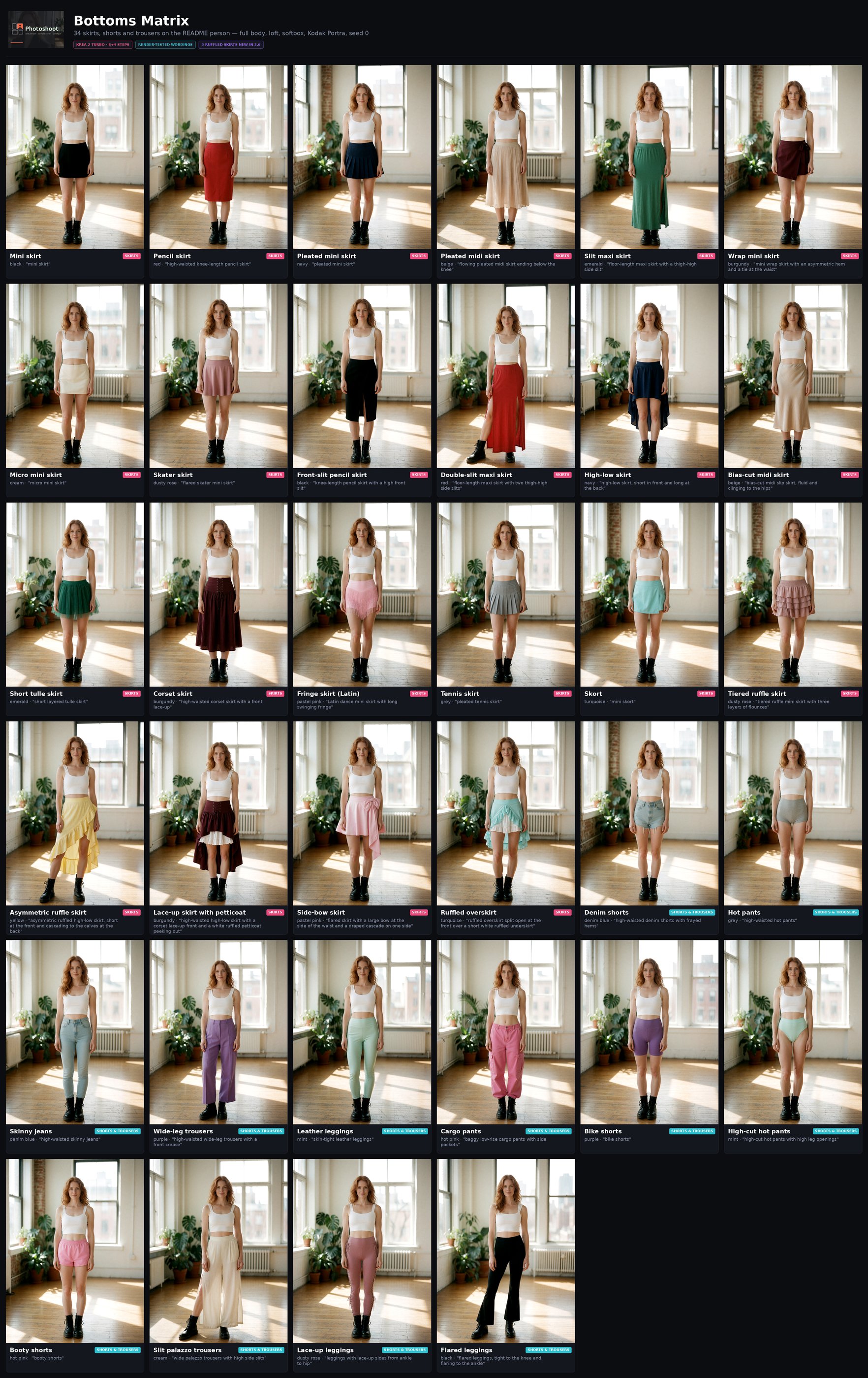 Photoshoot Bottoms Matrix