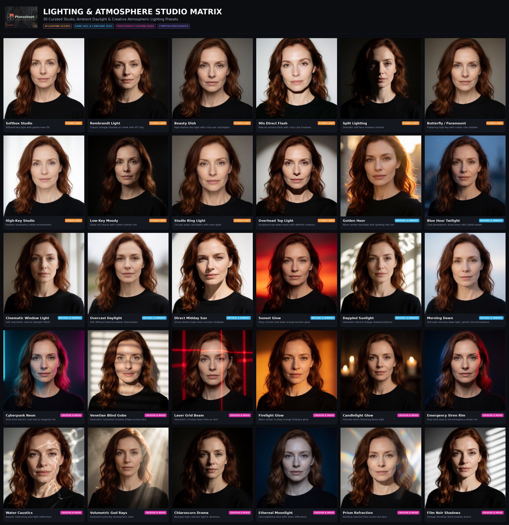 Photoshoot 30 Lighting Matrix