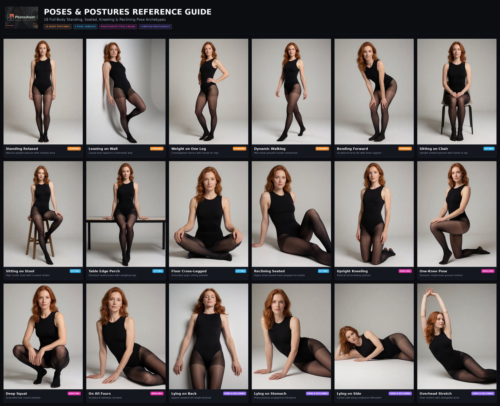 Photoshoot 18 Poses Matrix