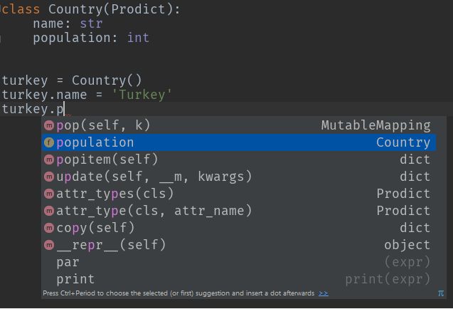 Auto complete in action! auto code complete