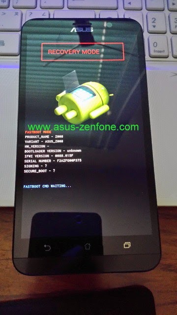 Asus Zenfone 2 Start Recovery Mode