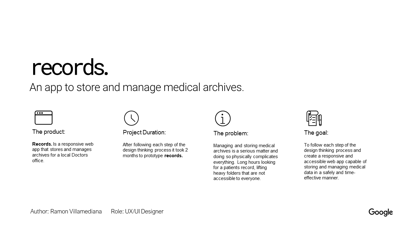Records project overview