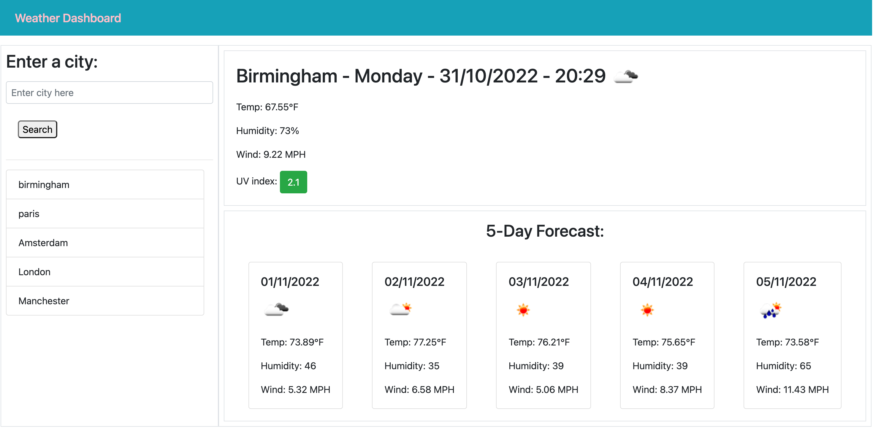 weatherDashboard