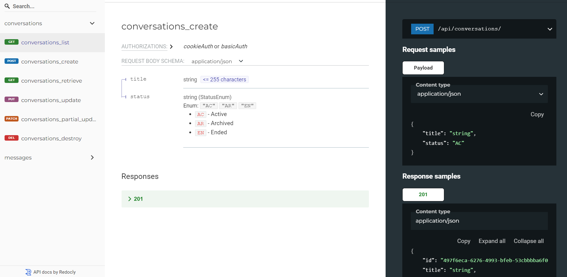 API Schema Redoc