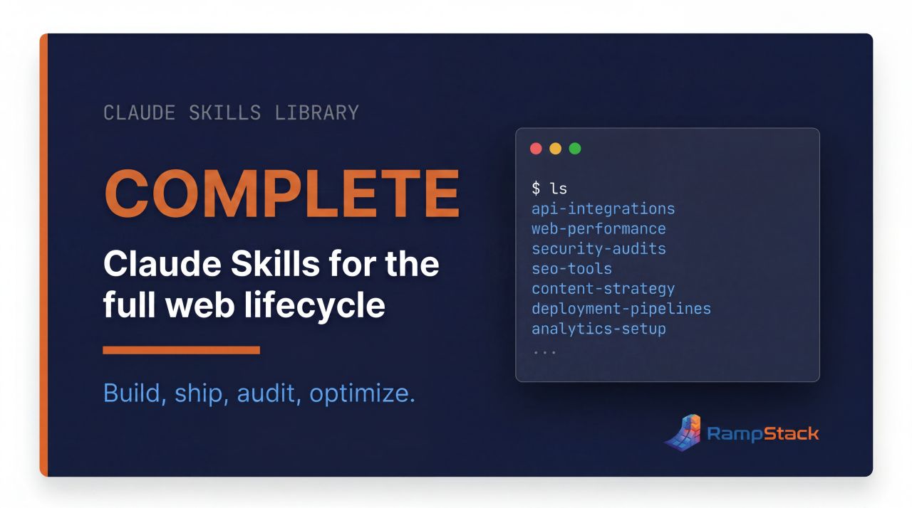 Complete Claude Skills for the full web lifecycle. Build, ship, audit, optimize.