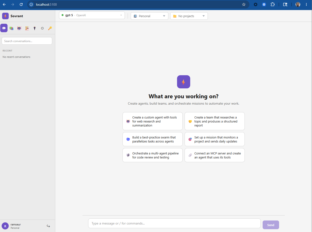 Sovrant Web Chat