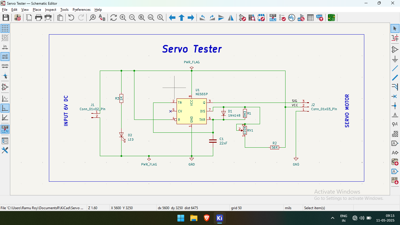 Servo-Tester-NE555, from the project README