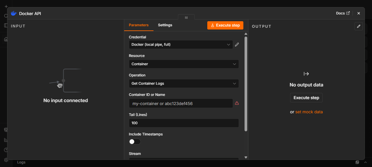 Docker Node UI