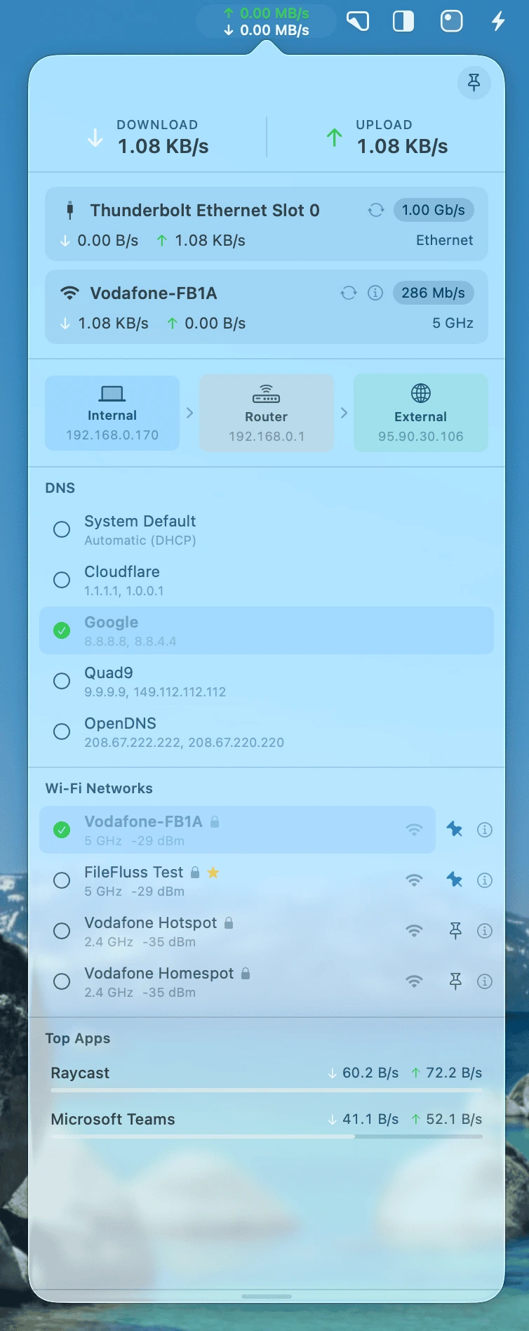 NetFluss Wi-Fi manager