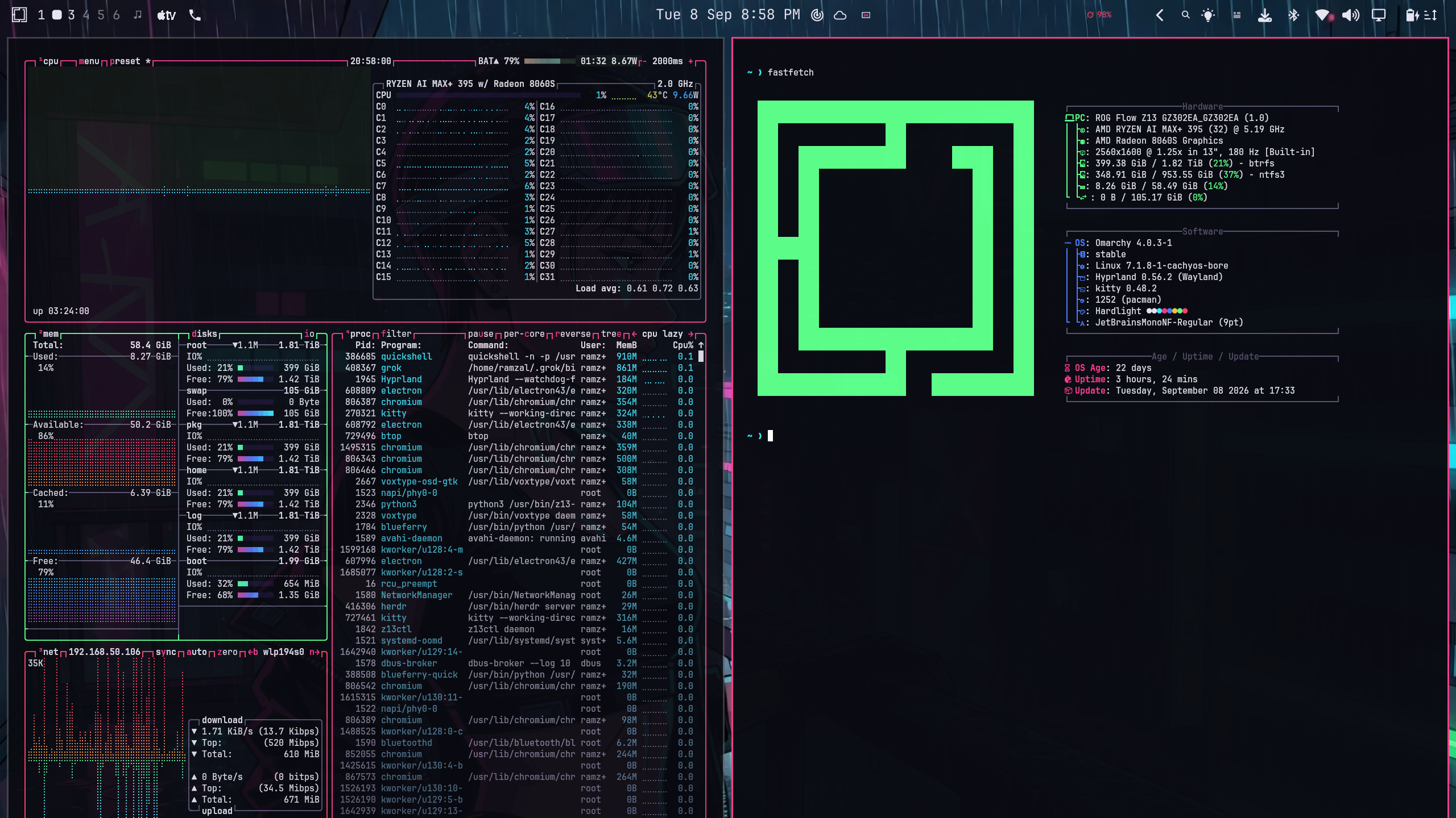 Hardlight on a real desktop