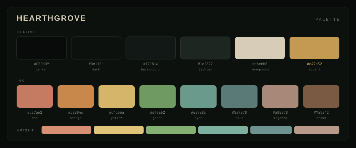 Hearthgrove palette