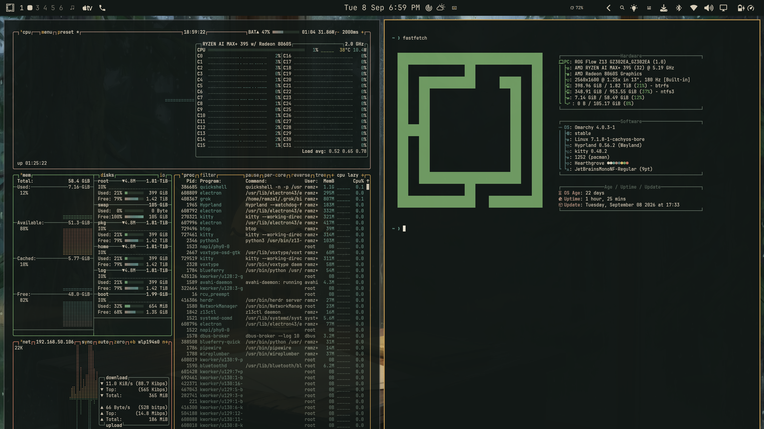 Hearthgrove on a real desktop