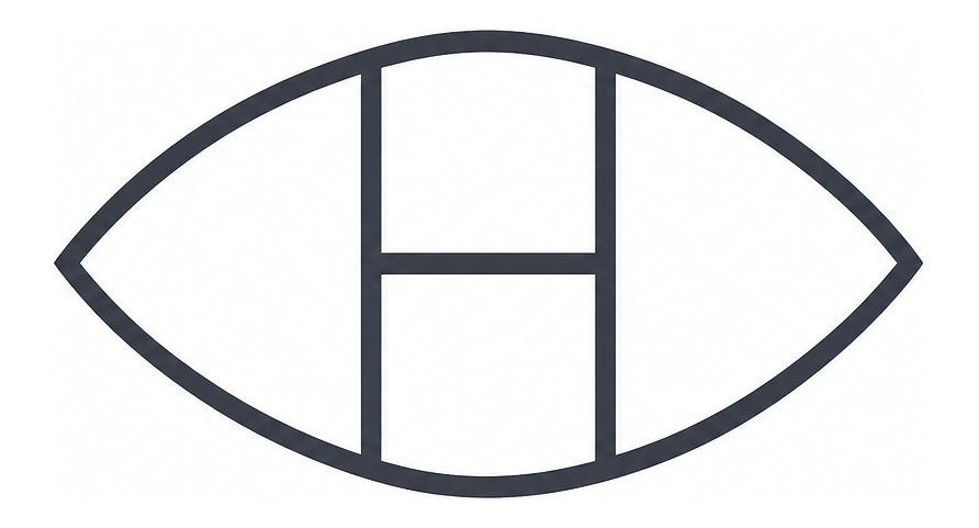 Heimdall — a watchman's eye with an H at its center