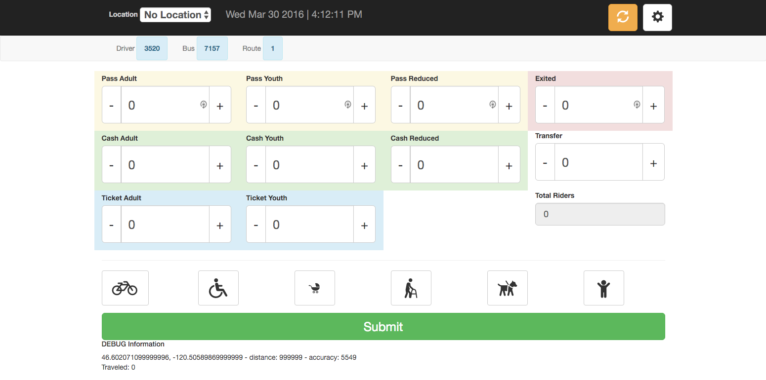 Transit Ridership Screenshot