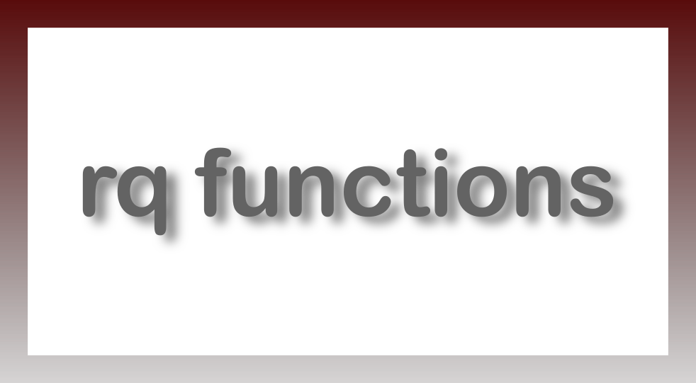 RQ Functions