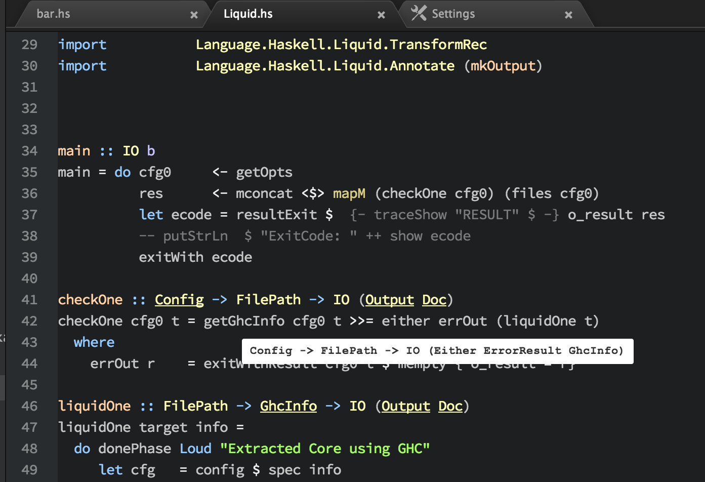 Screenshot of hover-tooltips-hdevtools