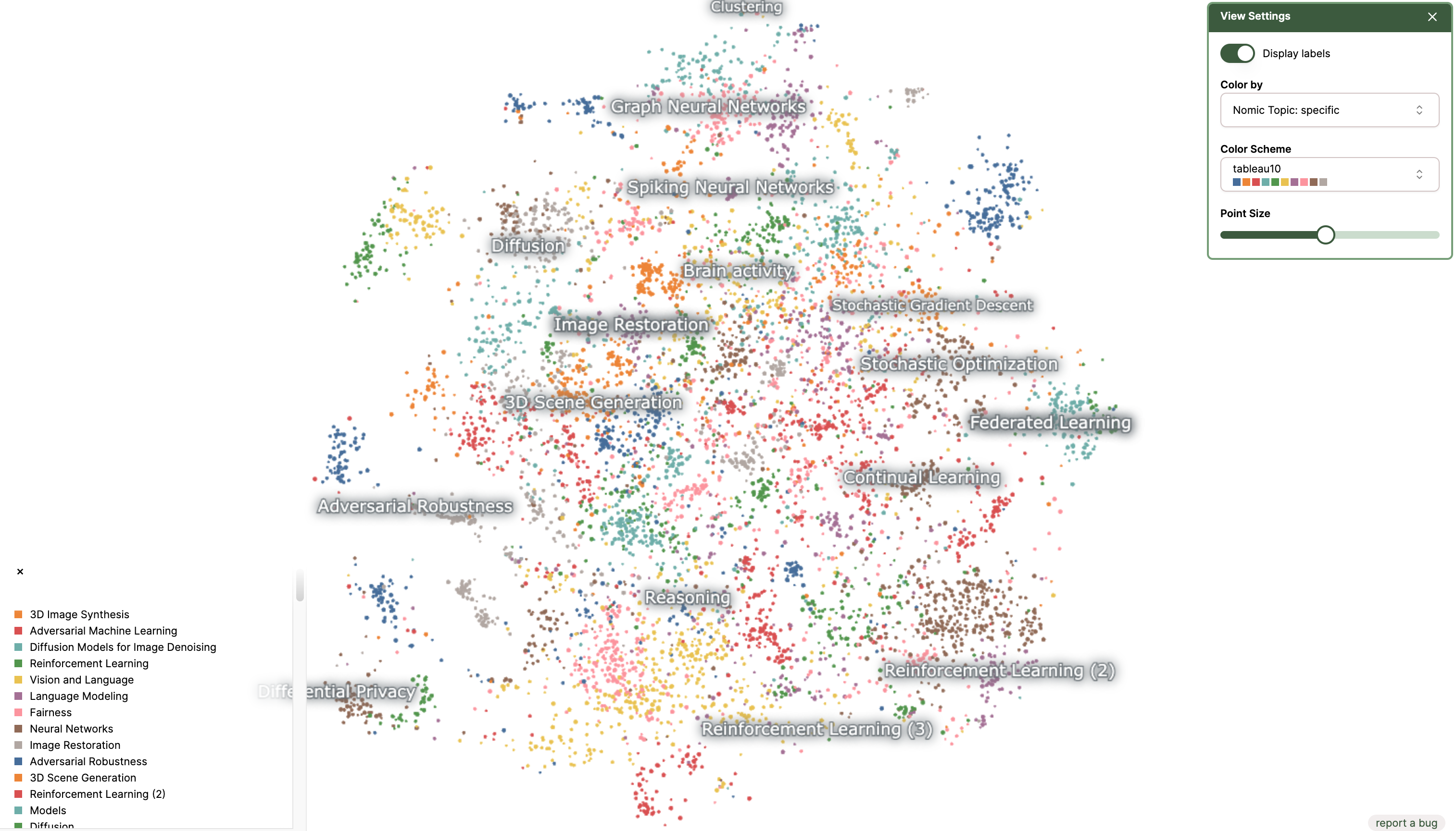 Nomic Atlas Interactive Visualization