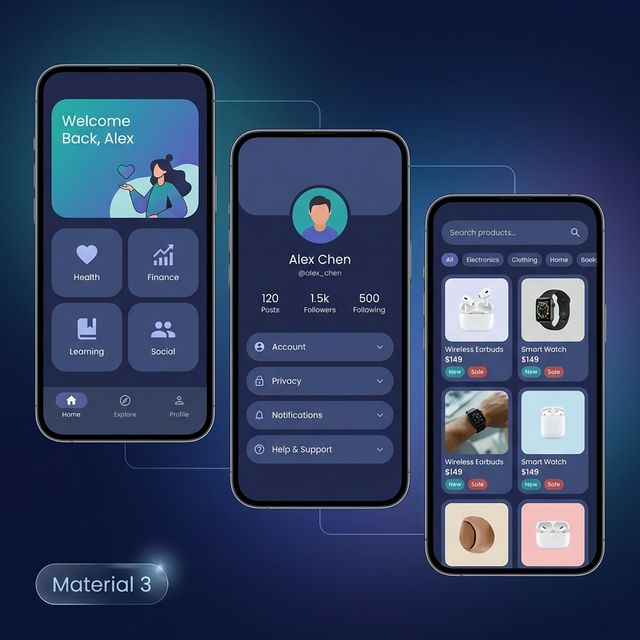 Material 3 UI Showcase