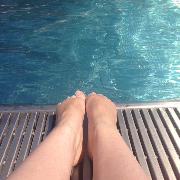 Toes by the pool