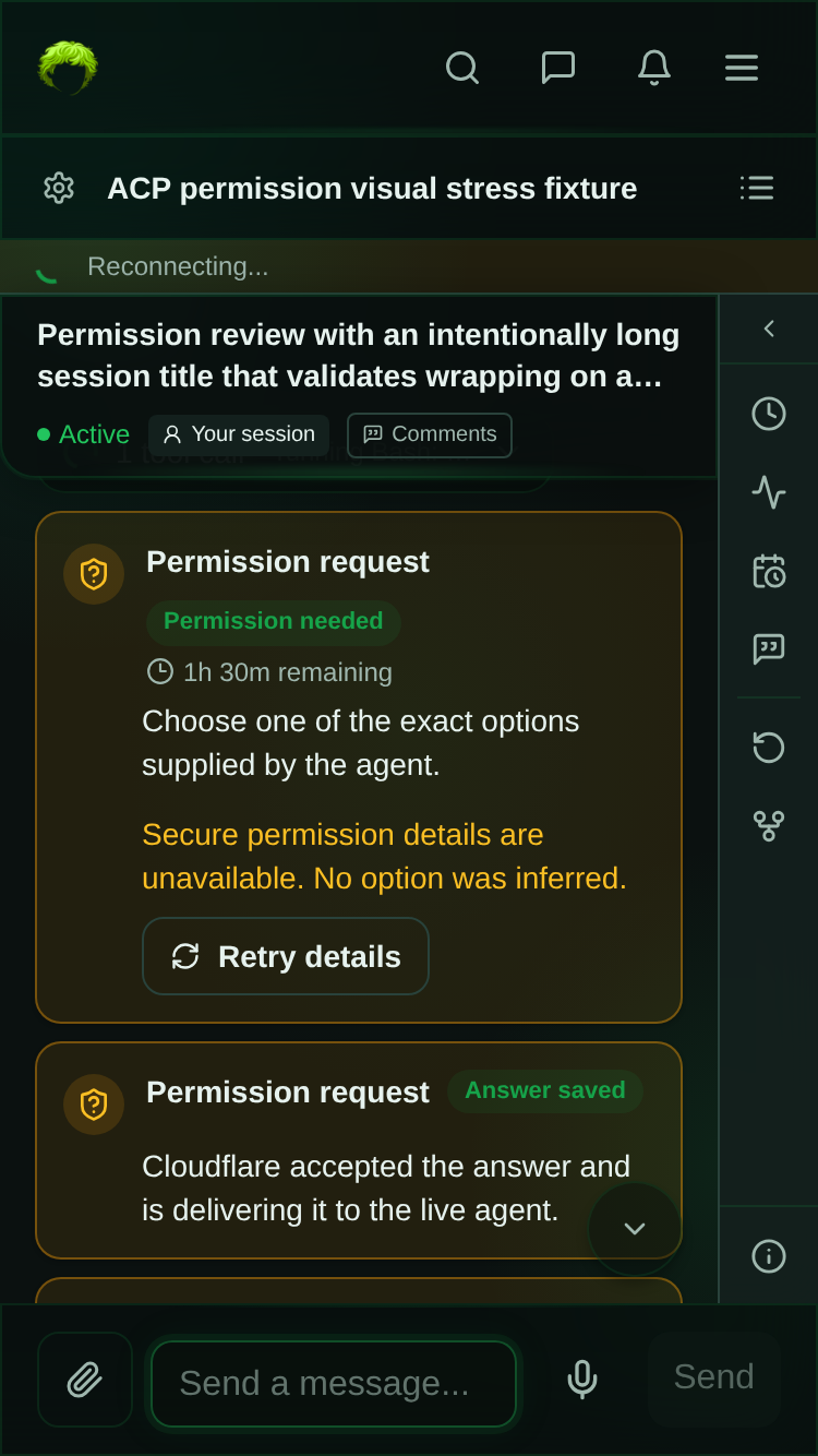 Detail error mobile