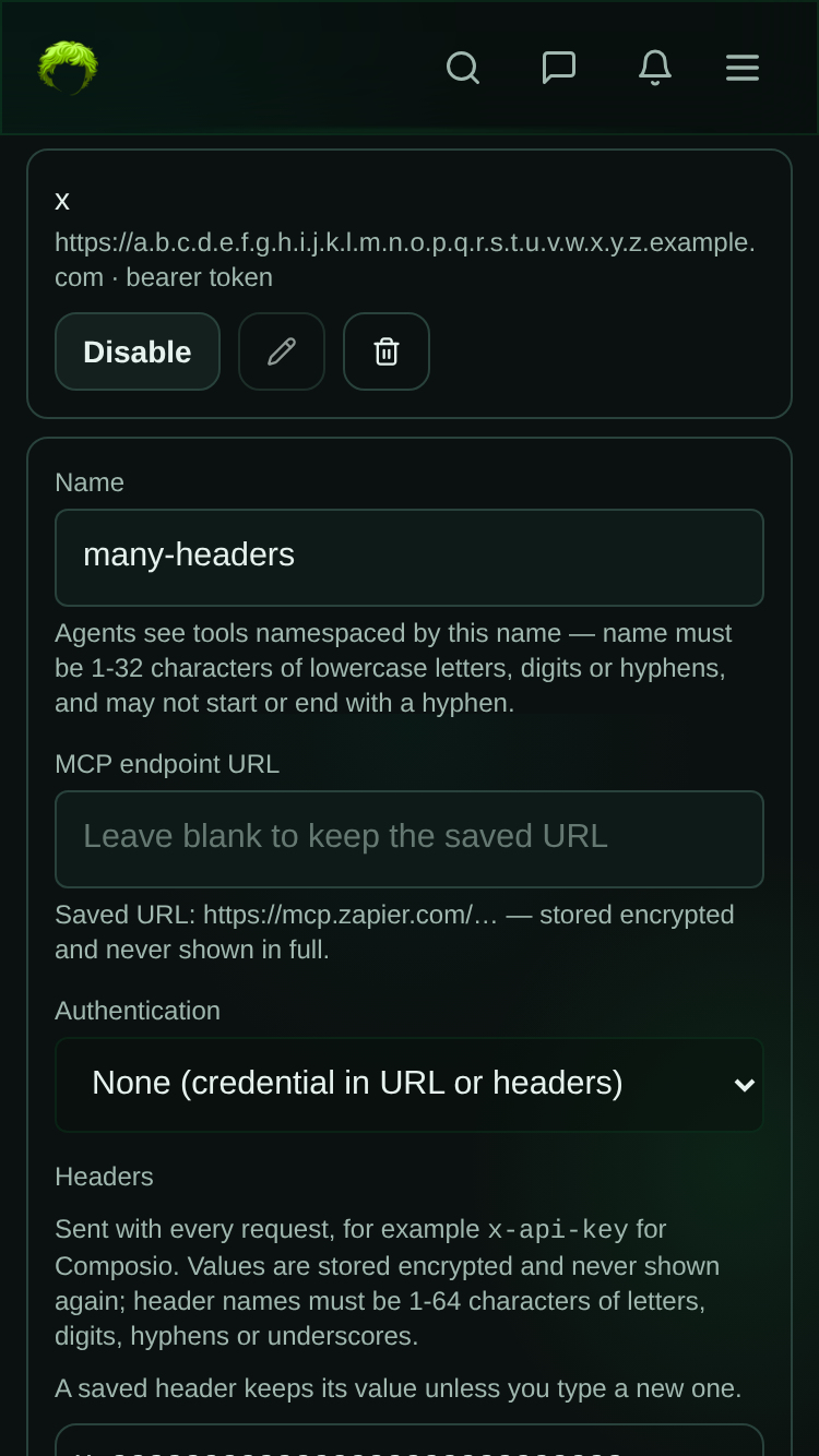 edit form mobile