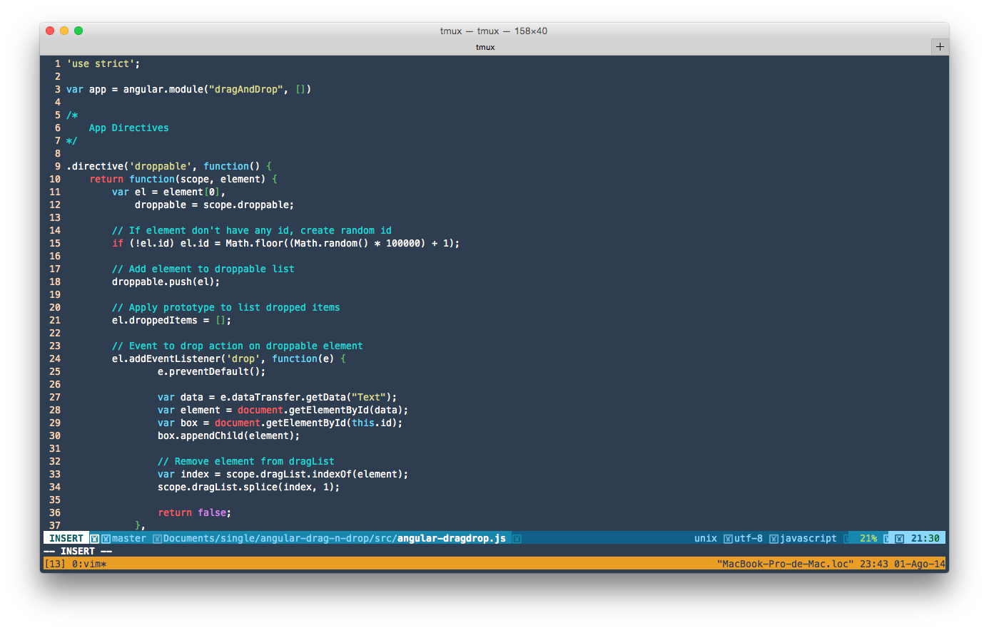 Vim Example