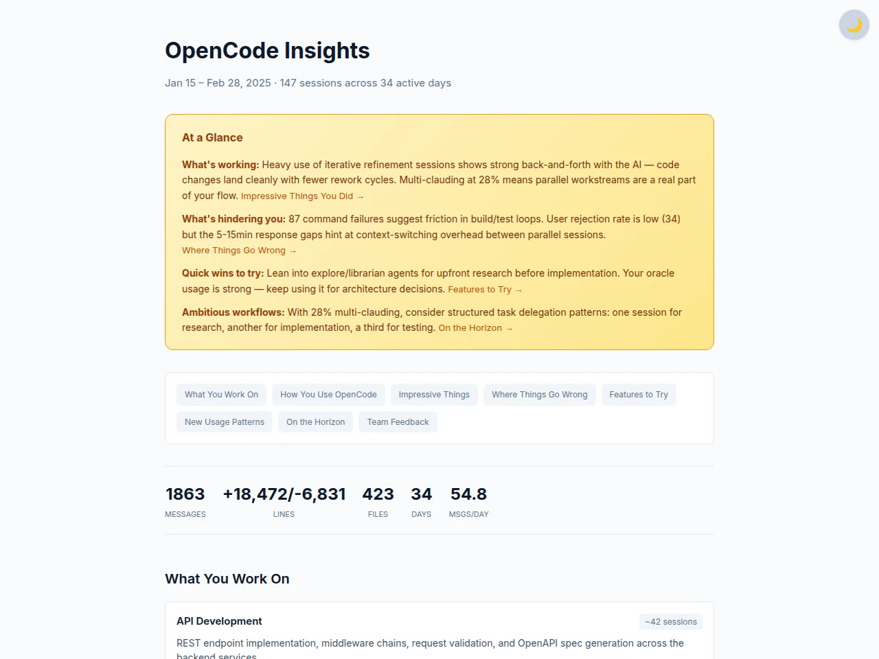 OpenCode Insights Report